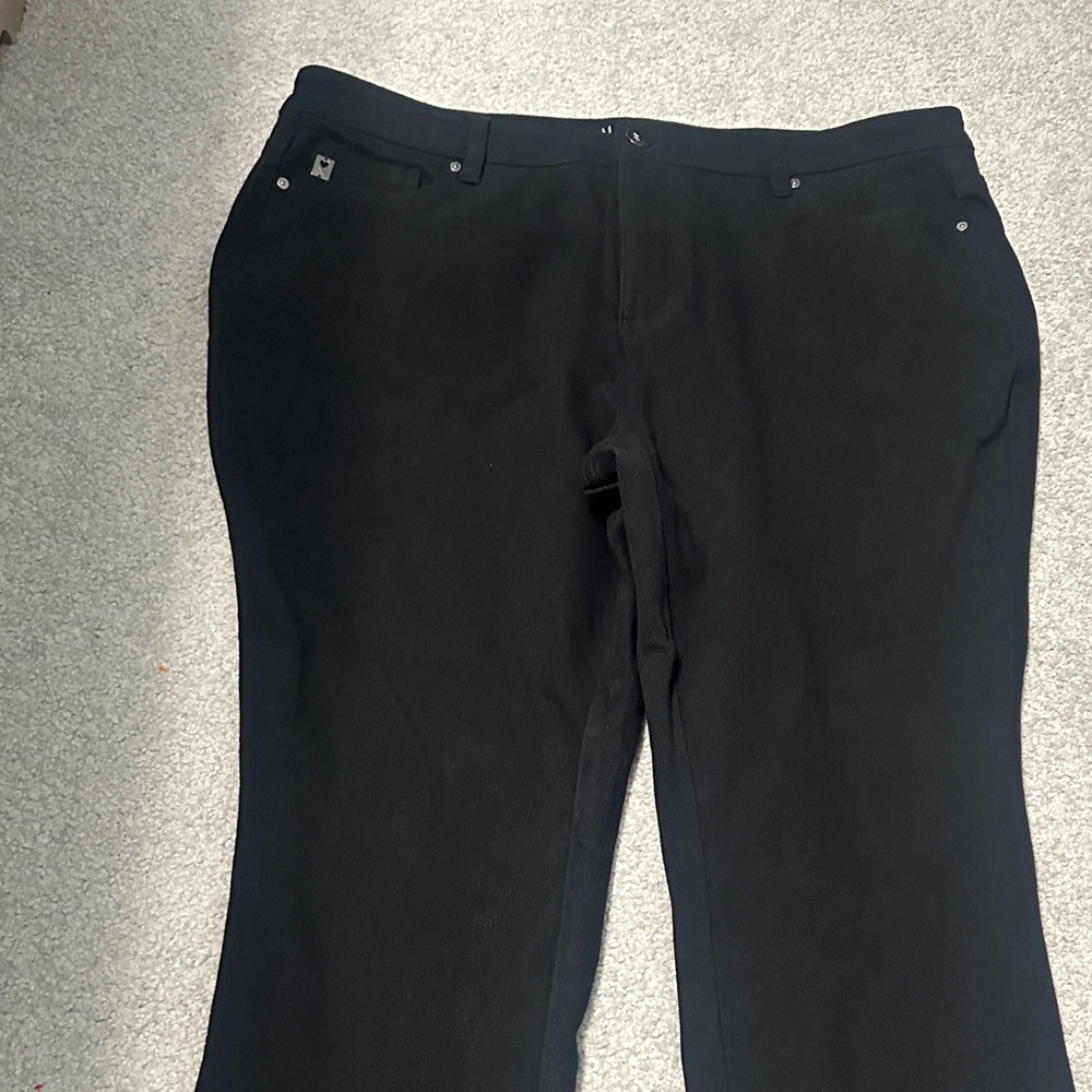 Belle by Kim Gravel Black Flare Pants - Picture 4 of 10